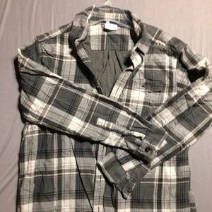 Columbia Flannel with tee shirt lining